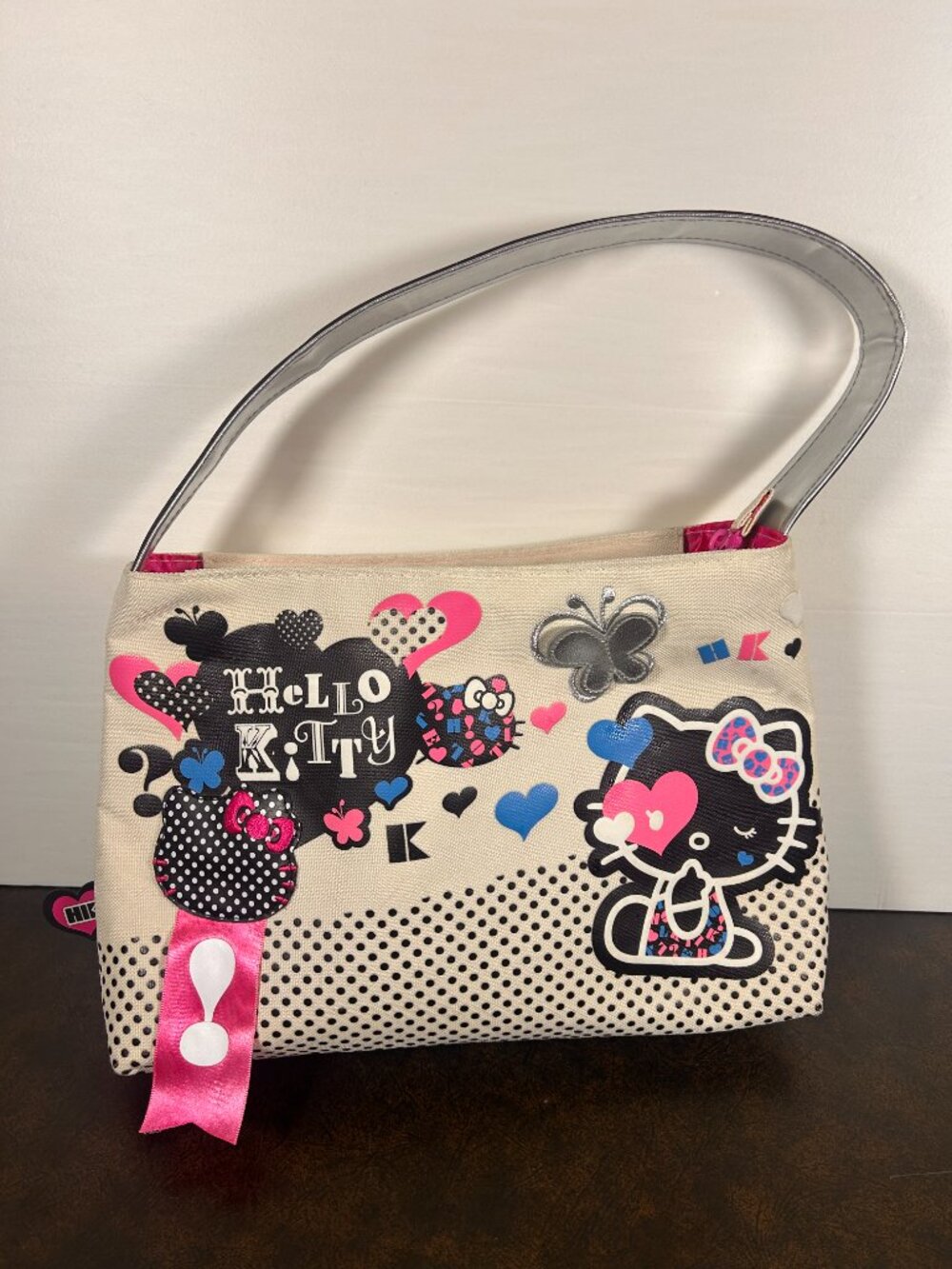 Vintage Sanrio Hello Kitty Small Tote Shoulder Bag Purse Rare